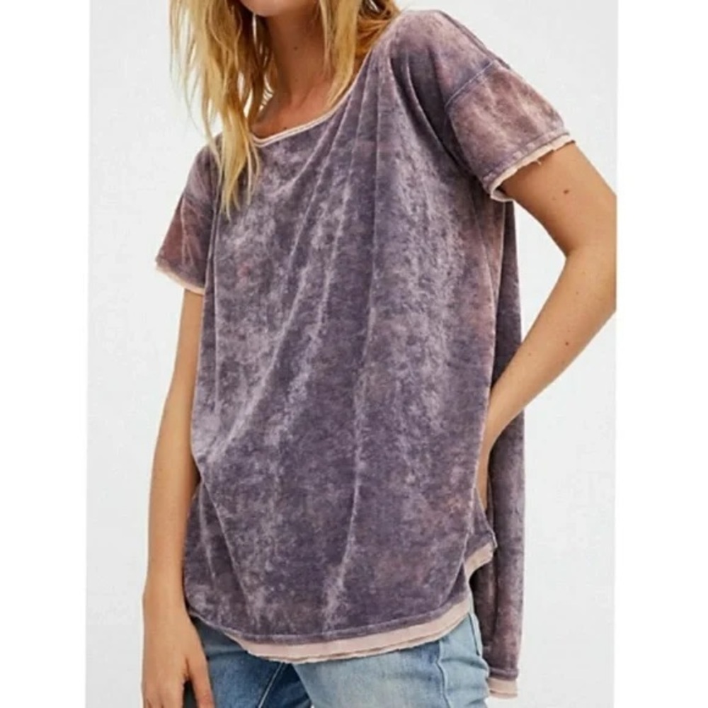 Free people grungy velvet top